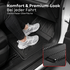 3D Auto Fussmatten für Renault 5 E-Tech (R5) 2024-2027 Carbon-Optik