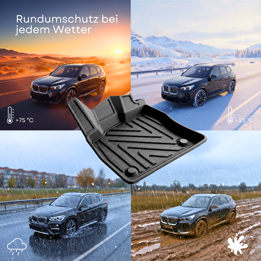 3D Auto Fussmatten für Cupra Terramar 2024-2027 Carbon-Optik