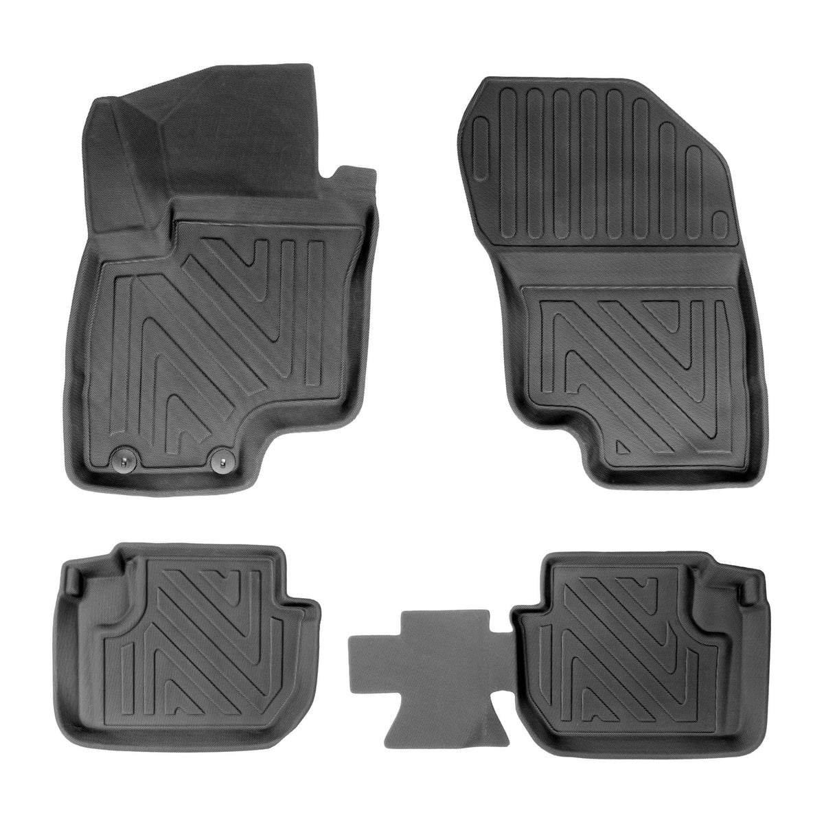 3D Auto Fussmatten für Mitsubishi Eclipse Cross PHEV 2021-2025 Carbon-Optik